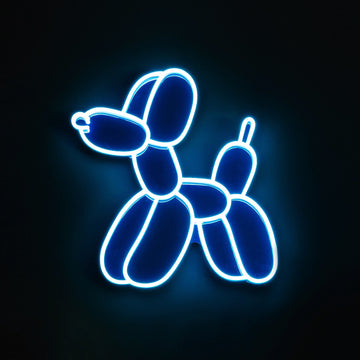 Balloon Dog Blue Neon Light, 2025