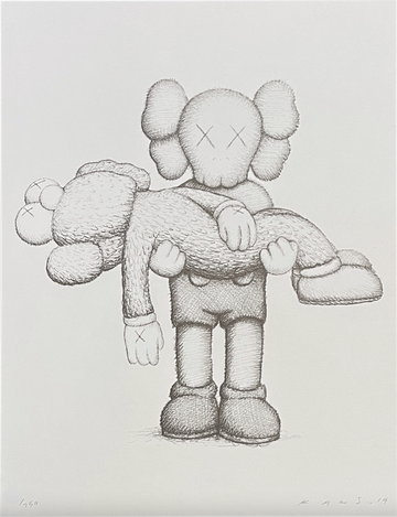 Kaws-Companionship in the Age of Loneliness Print and Signed Book, 2019