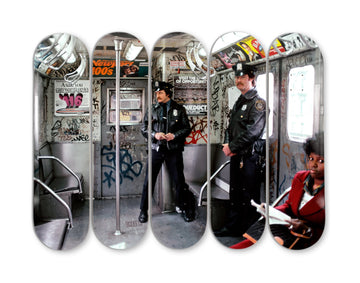 Cops on Subway (1981) (Hand-Signed), 2025