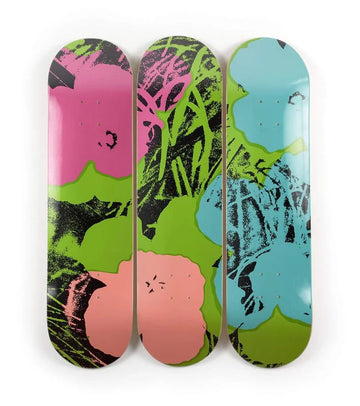 Flowers - Green / Pink Skateboard Decks, 2019