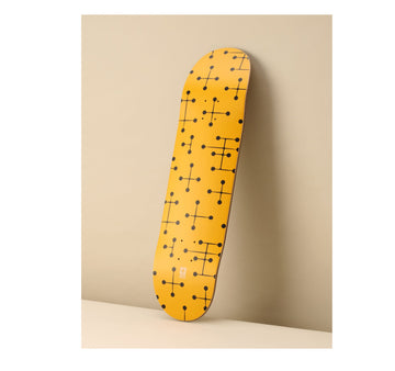 Dot Pattern Skateboard Deck (Yellow), 2023