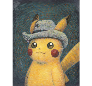 Pikachu inspired by Self-portrait with Grey Felt Hat, 2023