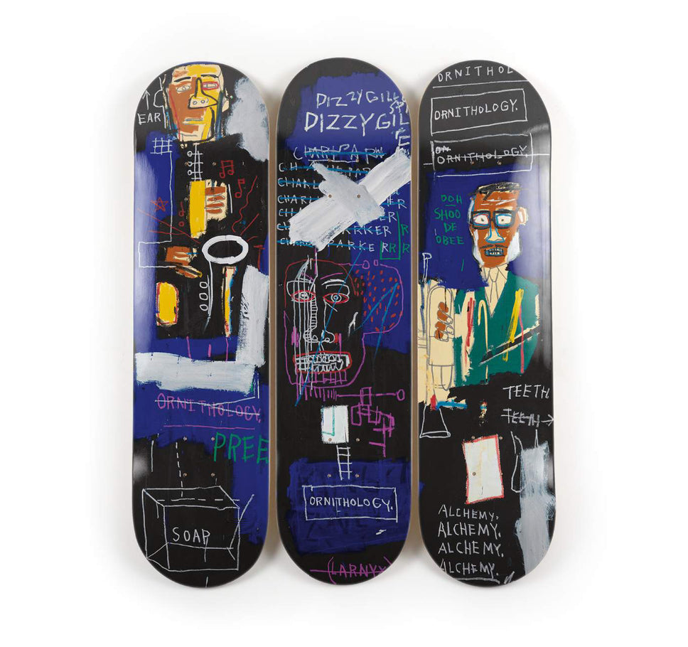 Horn Players (1983) Skatedeck / Skateboard (Set of 3), ca. 2019