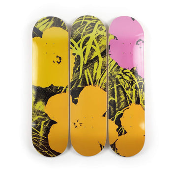 Flowers – Lime / Orange Skateboard Deck, 2019