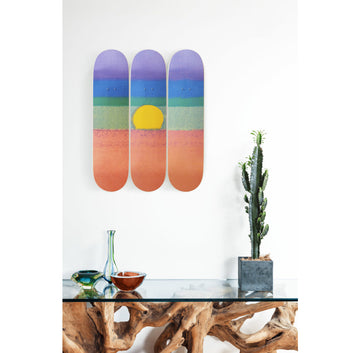 Sunset (Orange) Skateboard Decks, 2019