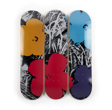 Flowers - Grey / Red Skateboard Decks, 2019