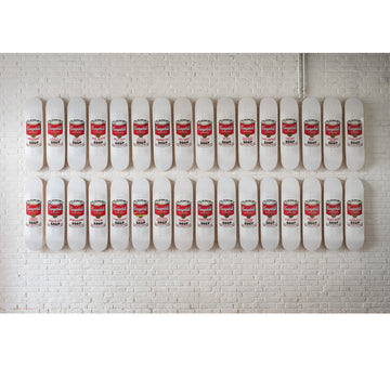 Set of 32 Campbell’s Soup Cans with Big Soup Can Container, 2016